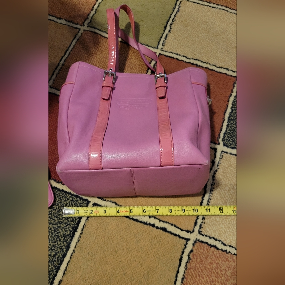 Pink Coach tote